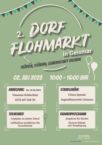 Plakat Dorfflohmarkt Geismar